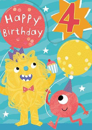 Picture of 4TH BIRTHDAY CARD
